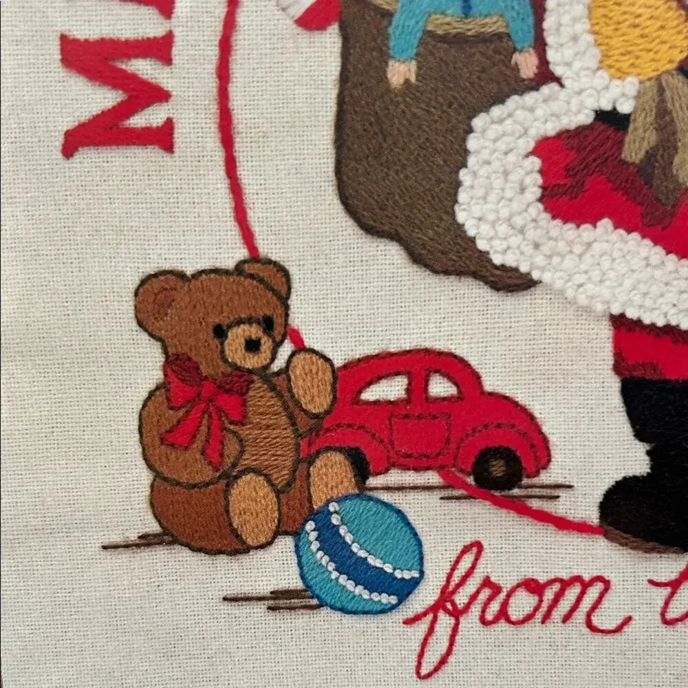 Vintage Sunset Stitchery “Merry Christmas From..” Needlepoint Kit, NEW Unopened